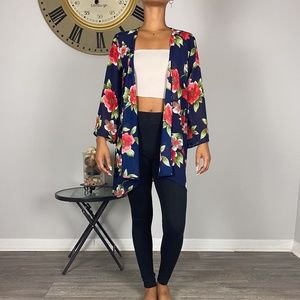 FLORAL PRINT KIMONO